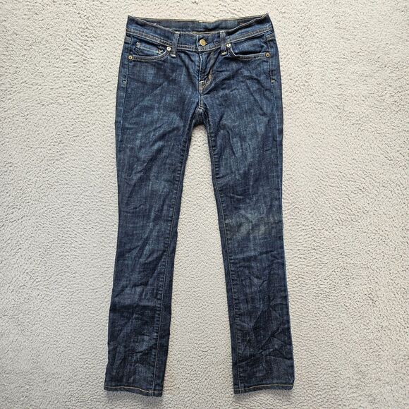 Citizens of Humanity Jeans Women Size 26 Blue Ava Low Waist Straight Leg Stretch - Picture 1 of 12